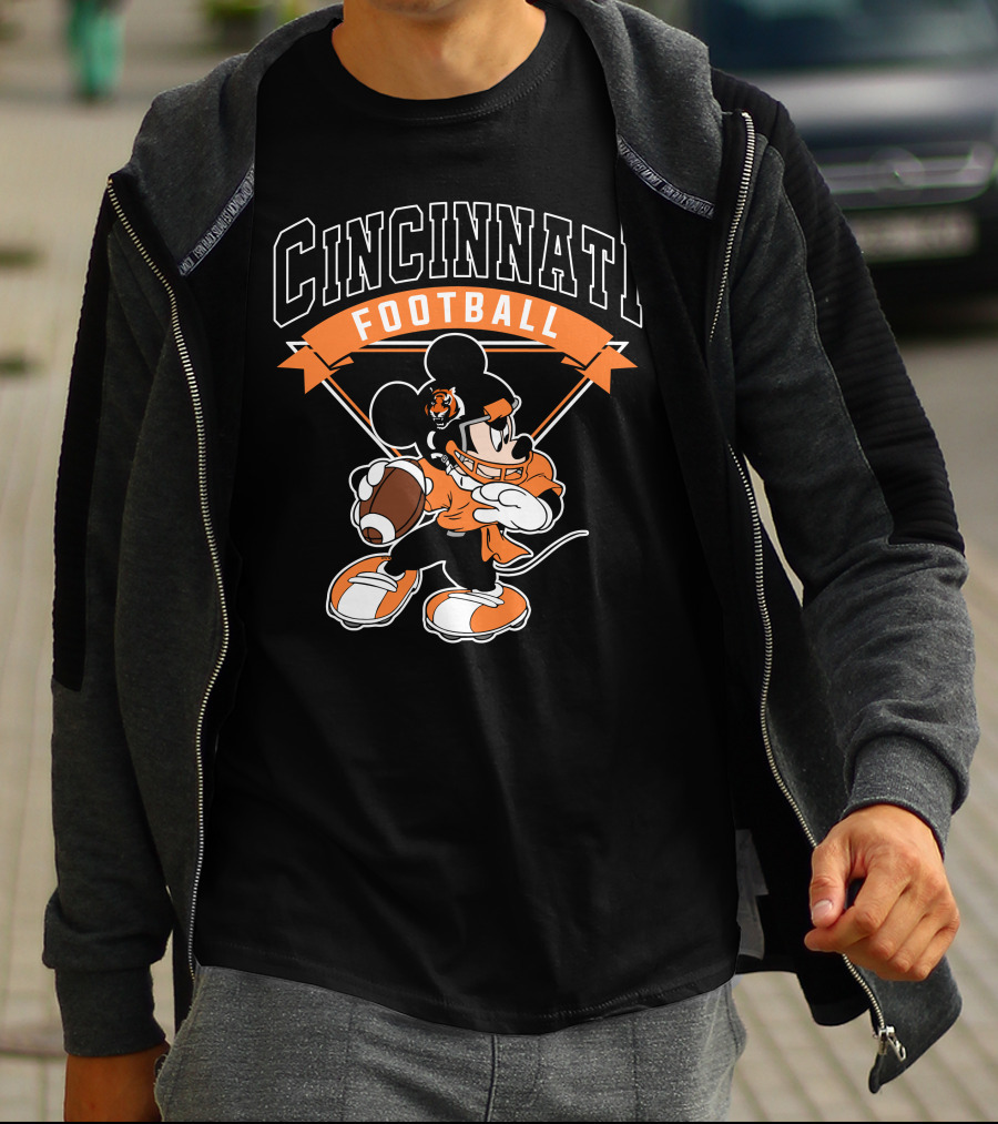 Cincinnati Football Mickey Bengals T-Shirt