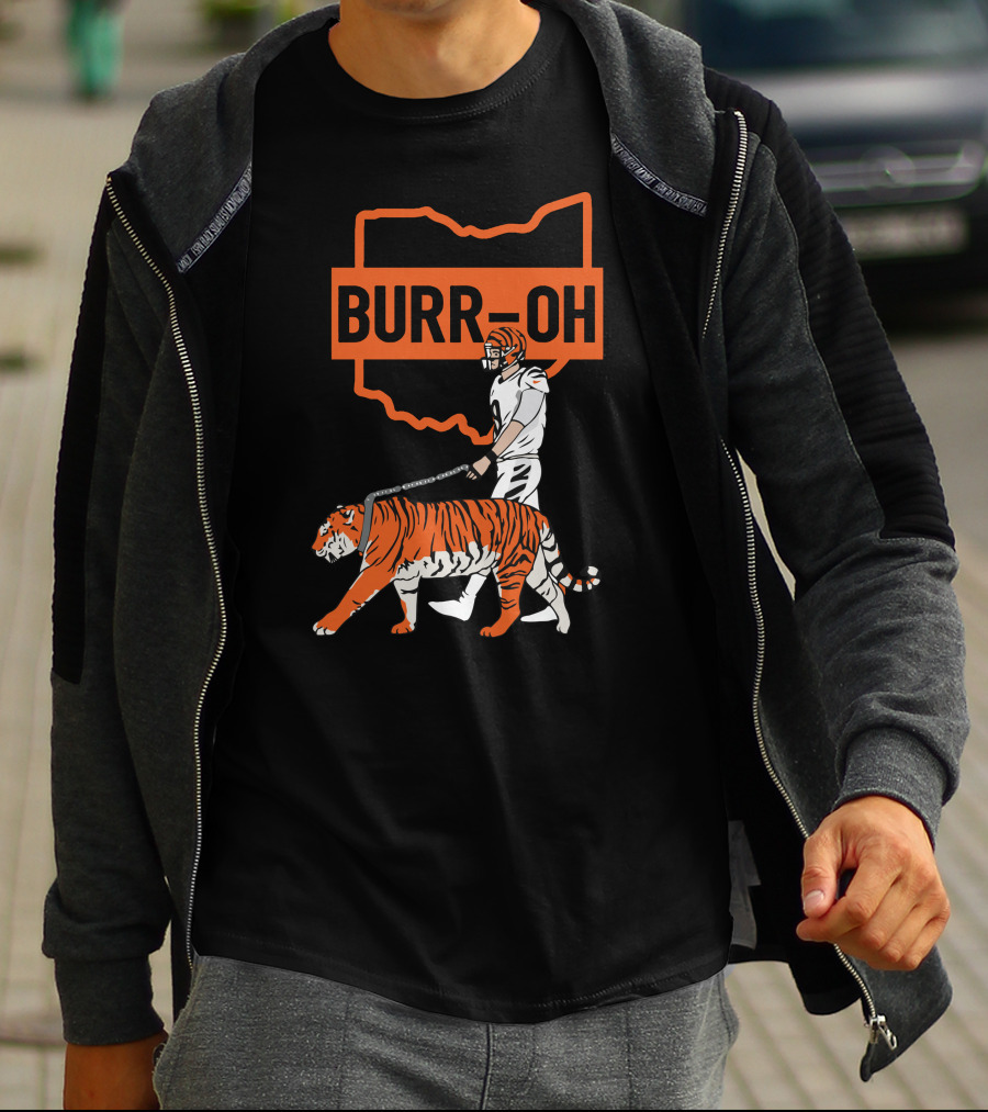 BURR-OH Cincinnati Bengals Tiger Walk T-Shirt