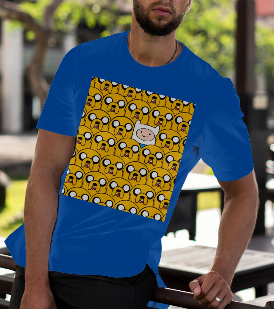 Finnthehuman Surrounded By Jake Faces T-Shirt