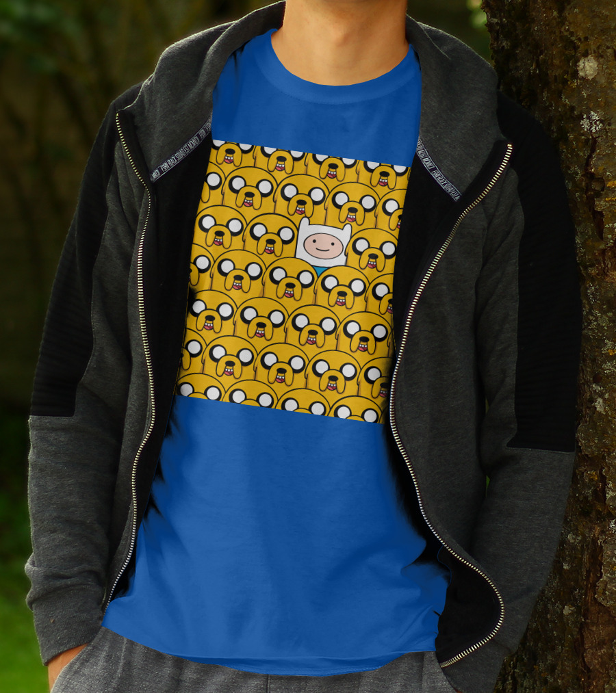 Finnthehuman Surrounded By Jake Faces T-Shirt
