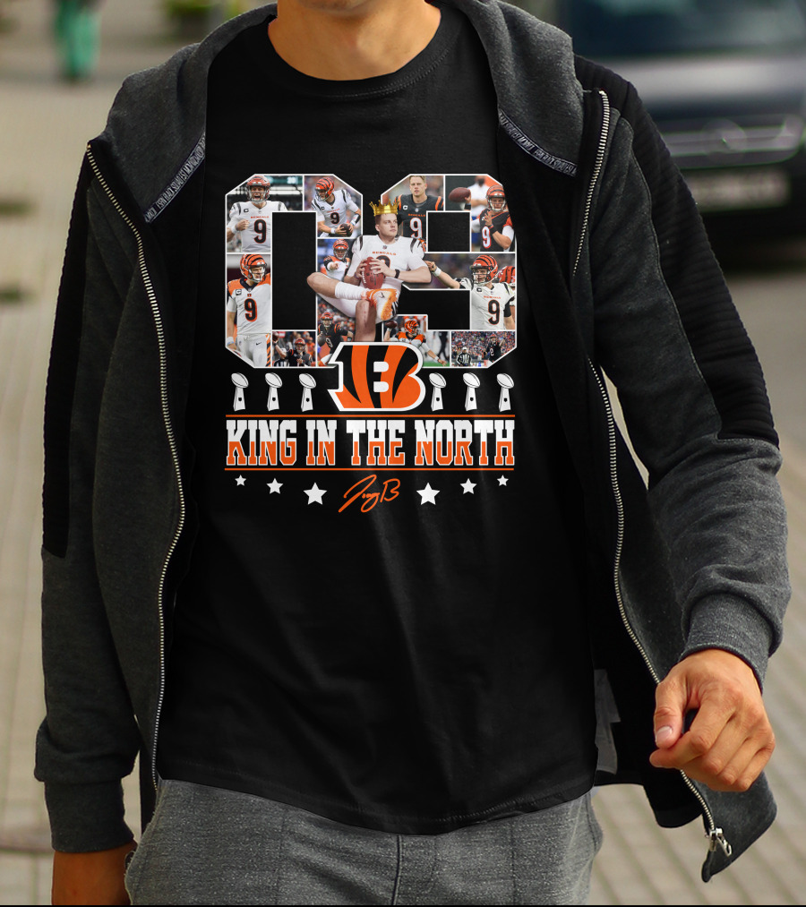 09 King In The North Bengals Football QB T-Shirt