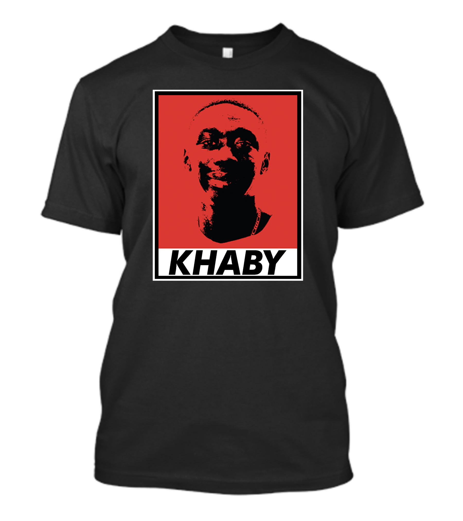 Khaby Lame Bold Graphic Red And Black T-Shirt