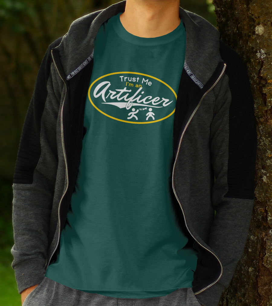 Trust Me I'm An Artificer Wand Symbols T-Shirt