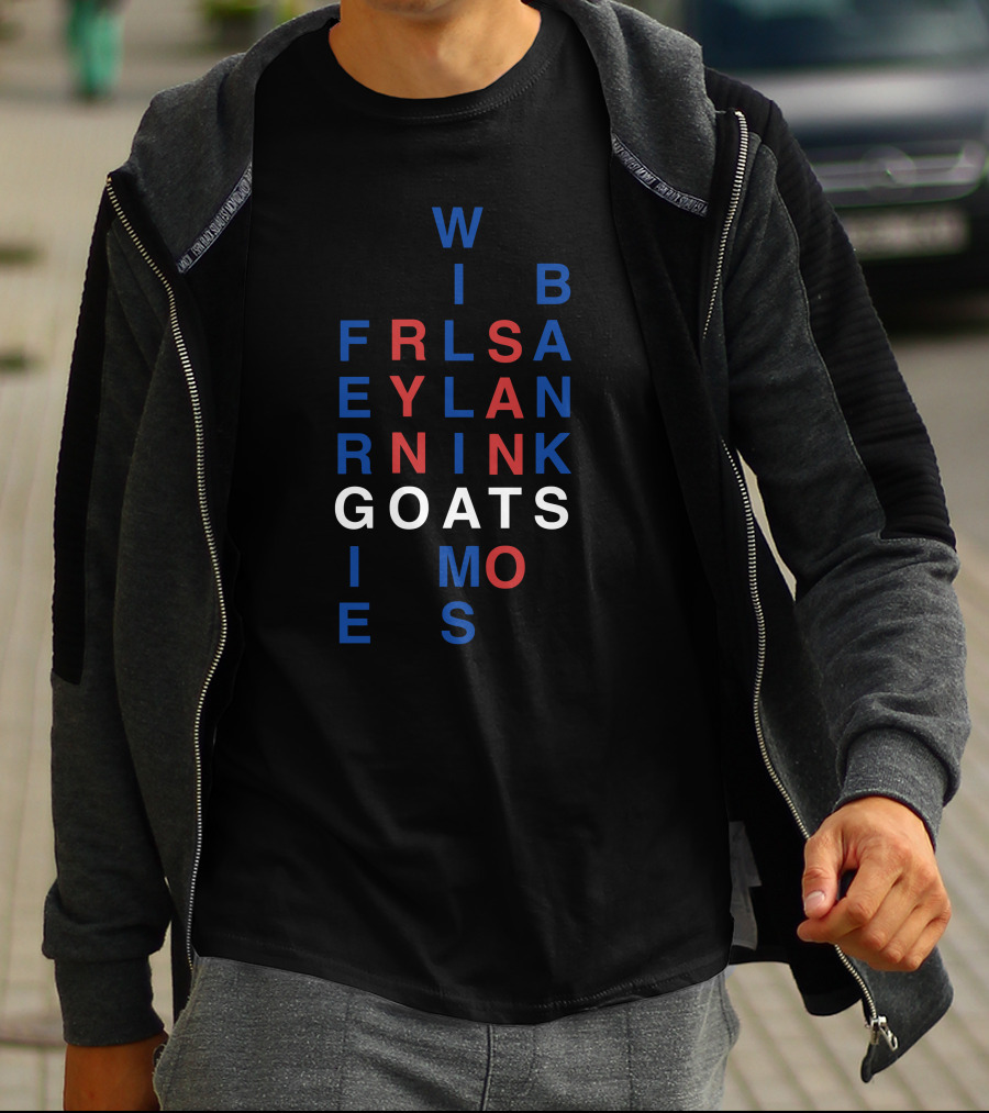 Win Bans Friendly Lyrical Goats In Black And Red Letters T-Shirt
