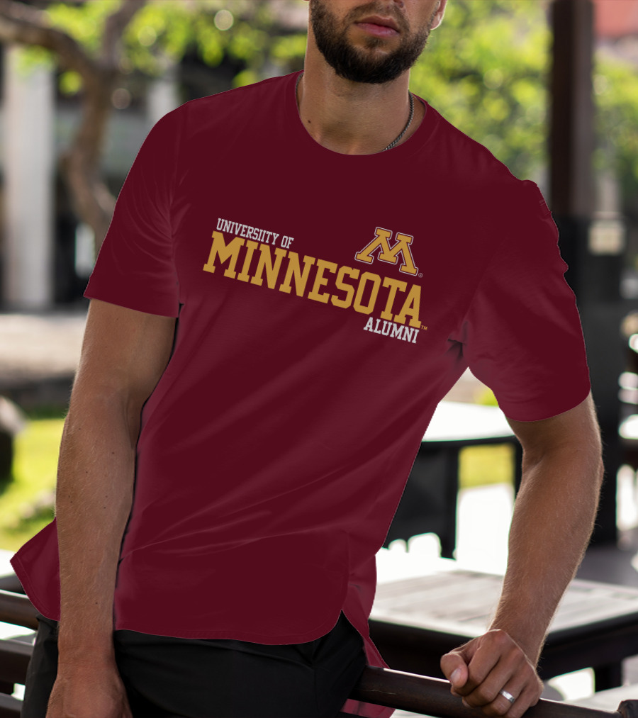 University Of Minnesota Alumni Bold Gold Maroon Iconic Collegiate T-Shirt
