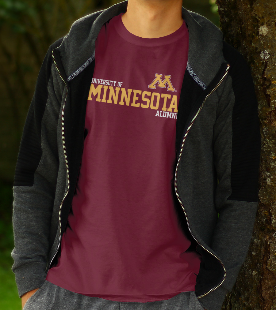 University Of Minnesota Alumni Bold Gold Maroon Iconic Collegiate T-Shirt