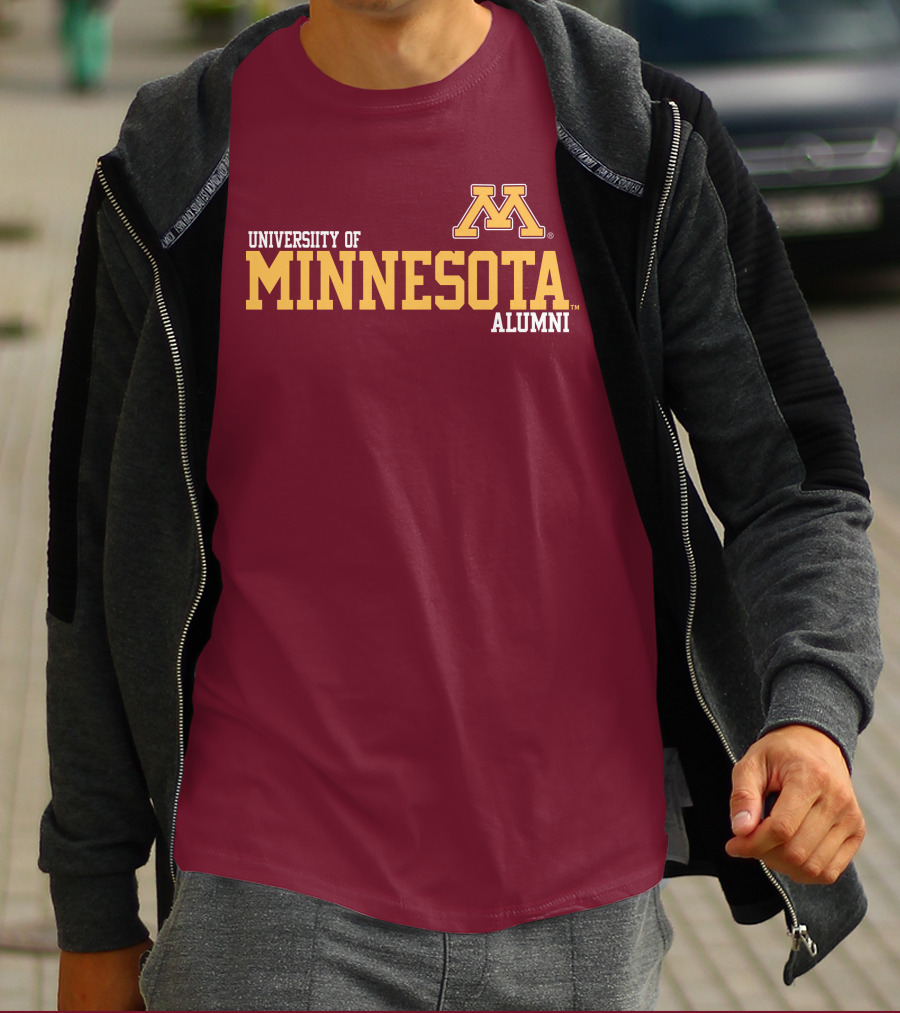 University Of Minnesota Alumni Bold Gold Maroon Iconic Collegiate T-Shirt