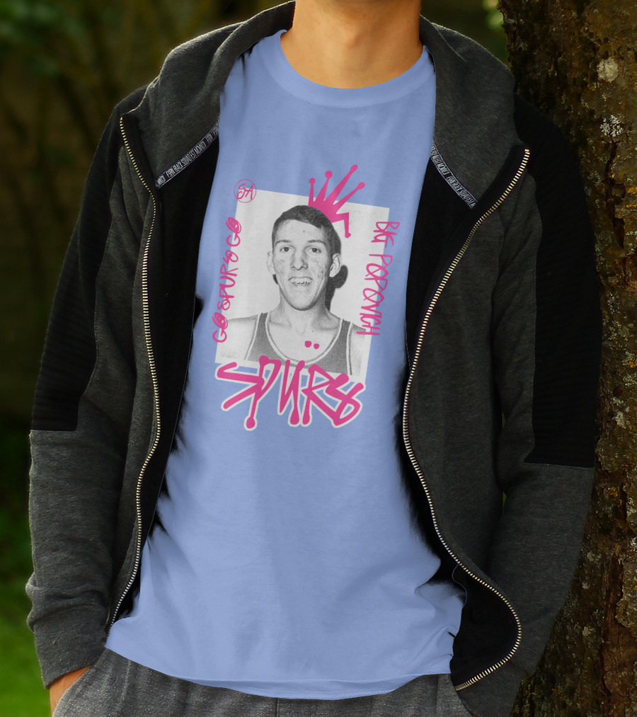 Go Spurs Go Big Popovich Spurs SA T-Shirt