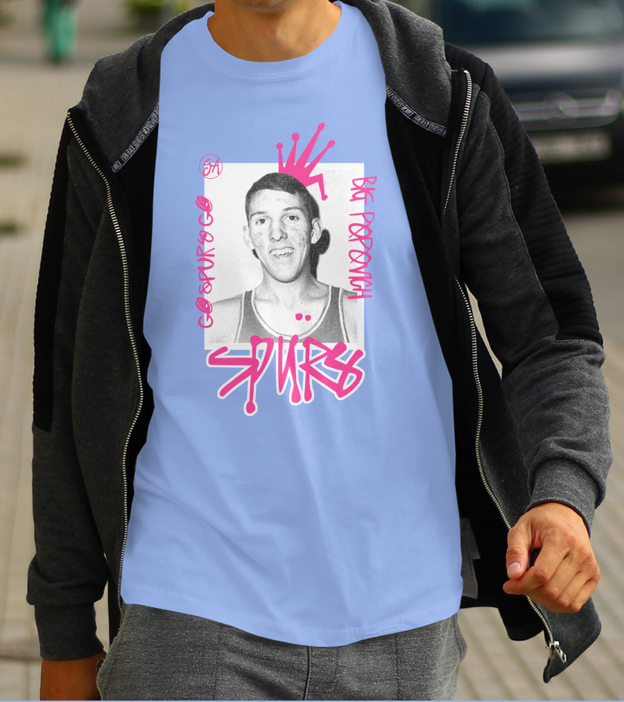 Go Spurs Go Big Popovich Spurs SA T-Shirt