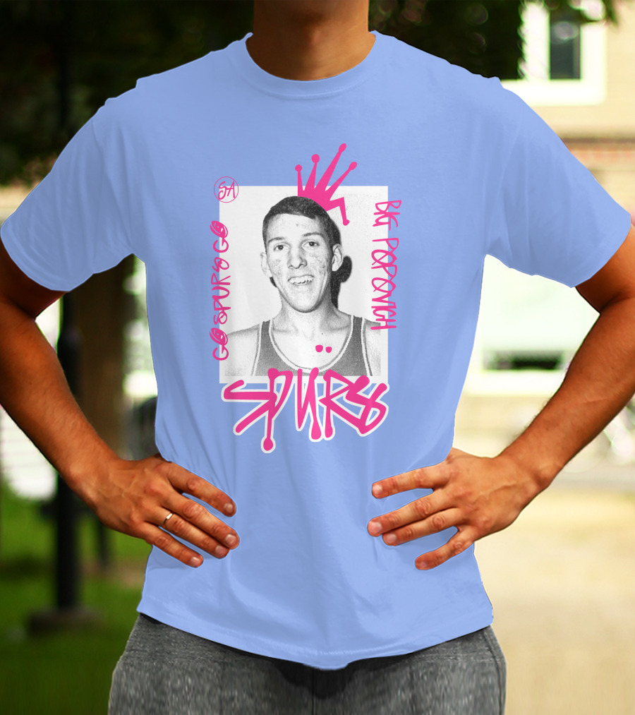 Go Spurs Go Big Popovich Spurs SA T-Shirt