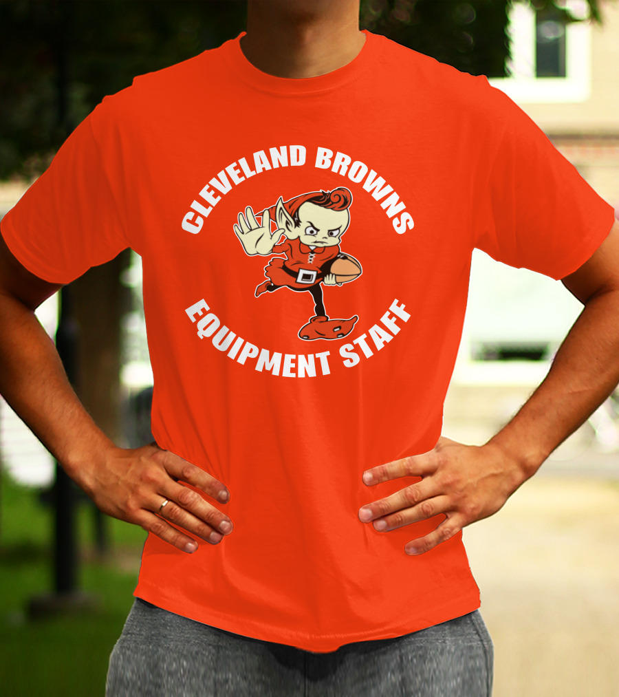 Cleveland Browns Equipment Staff Brownie Mascot T-Shirt