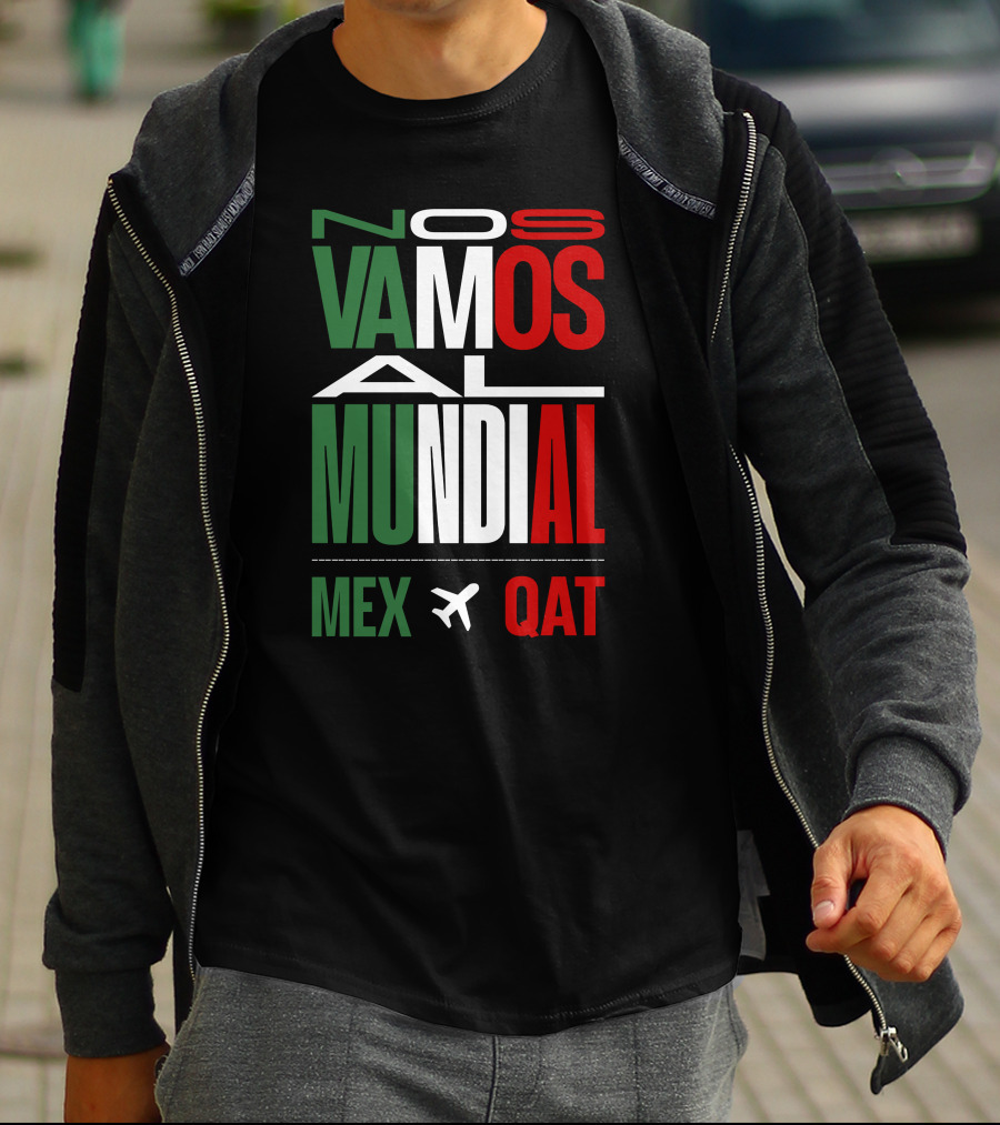 Nos Vamos Al Mundial Mex Qat Airplane T-Shirt