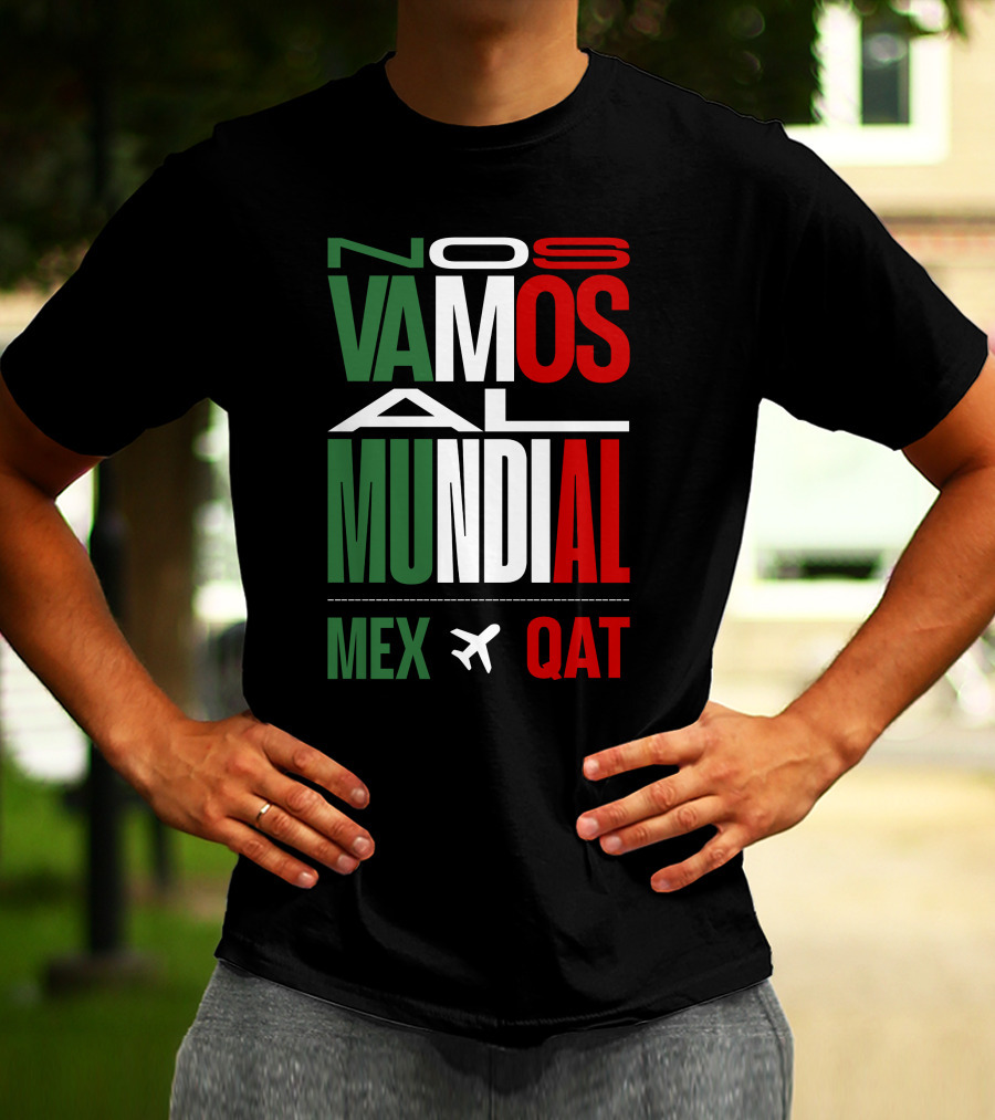 Nos Vamos Al Mundial Mex Qat Airplane T-Shirt