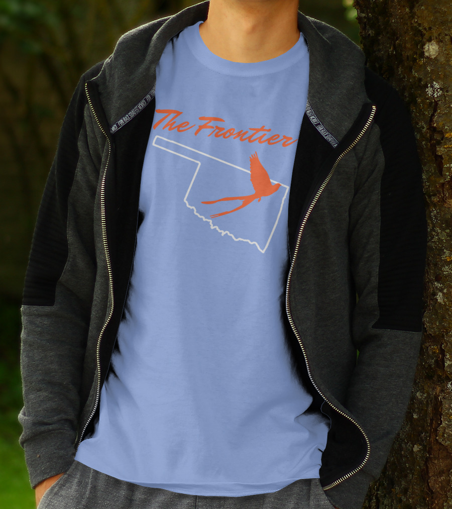 The Frontier Scissor Tail Oklahoma Outline T-Shirt