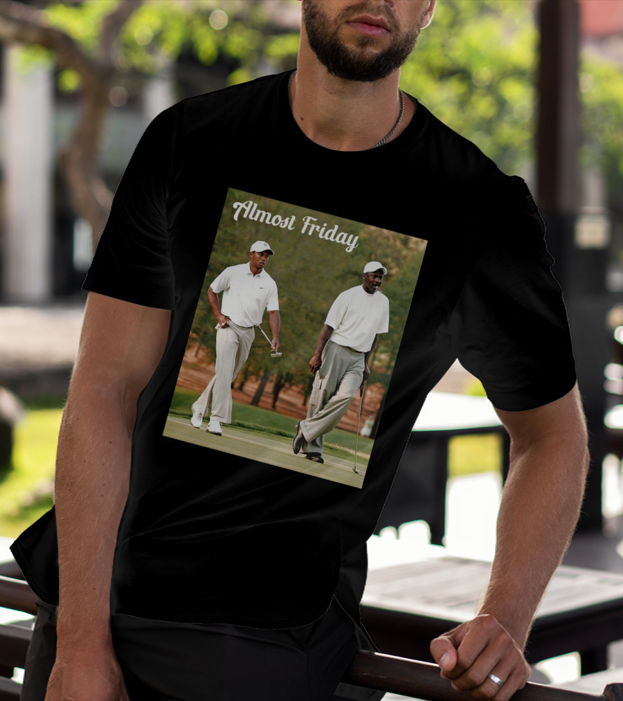 Almost Friday Golf Icons Walking Together T-Shirt