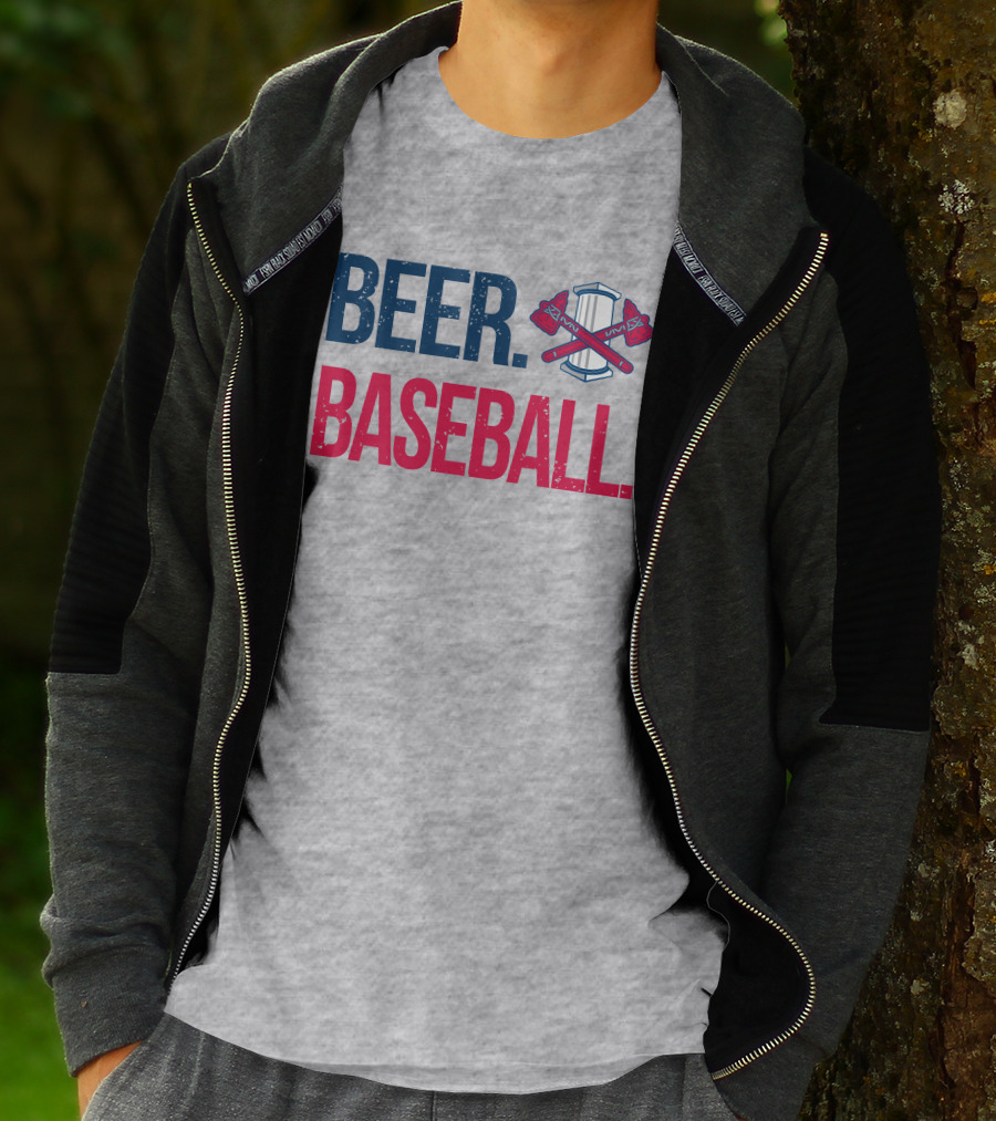 Rome Braves Beer Baseball Axe T-Shirt