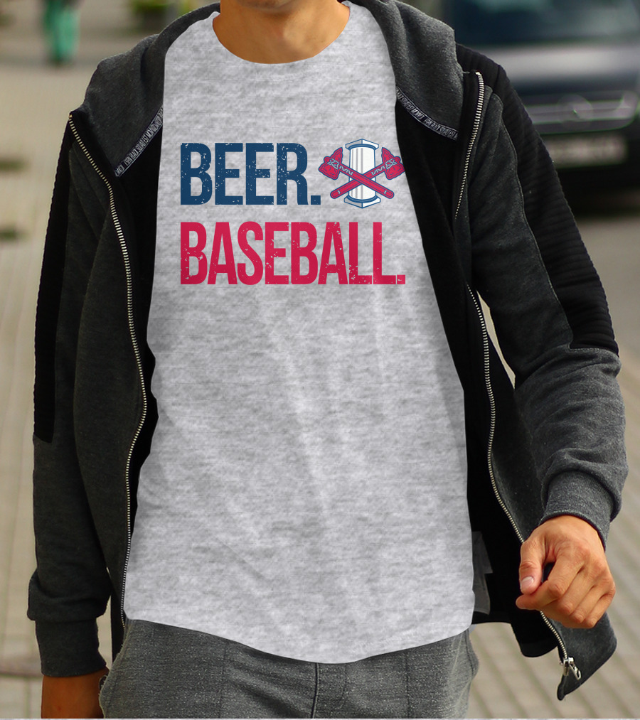 Rome Braves Beer Baseball Axe T-Shirt