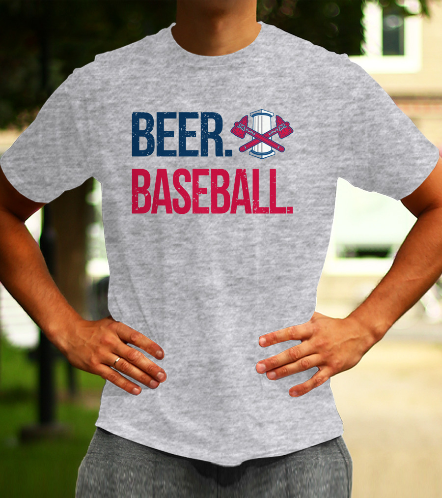 Rome Braves Beer Baseball Axe T-Shirt