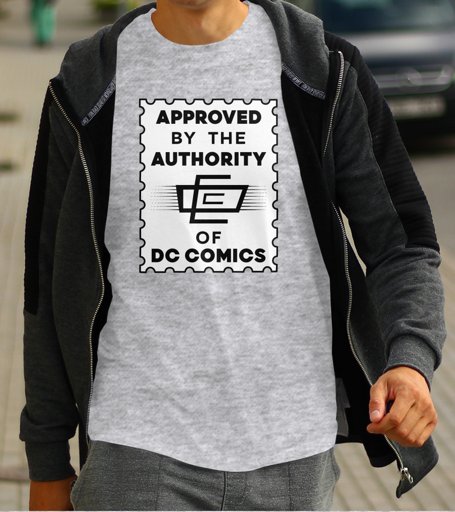 Approved By The Authority Of DC Comics Seal With Retro Stamp T-Shirt