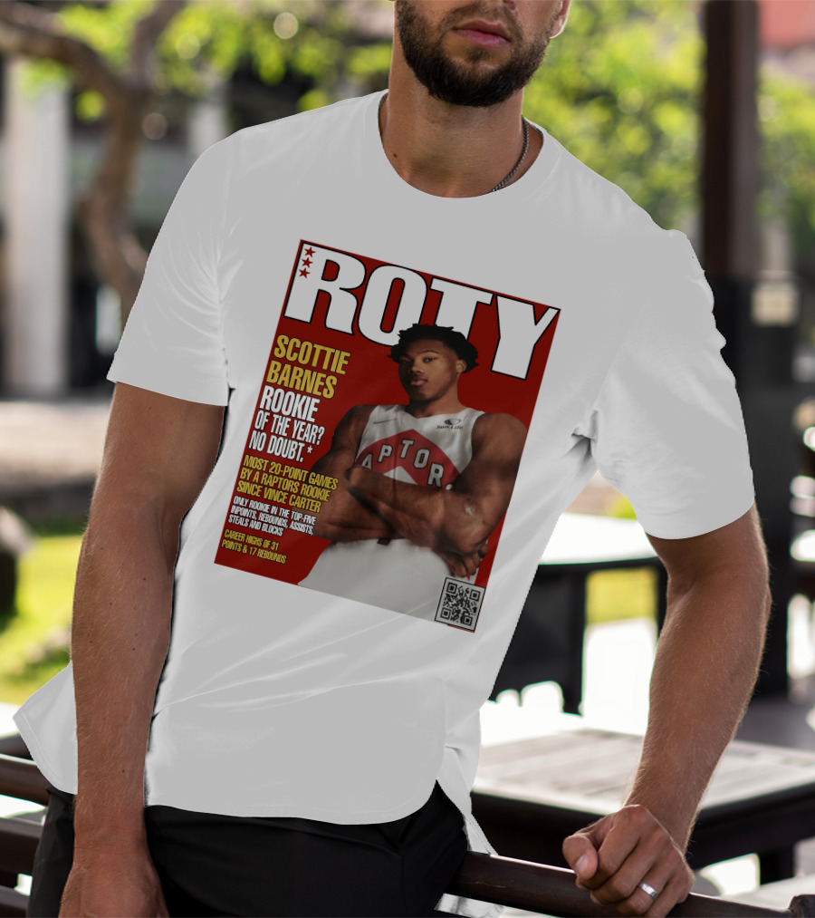 ROTY Scottie Barnes Rookie Of The Year No Doubt Raptors Achievement Highlights T-Shirt