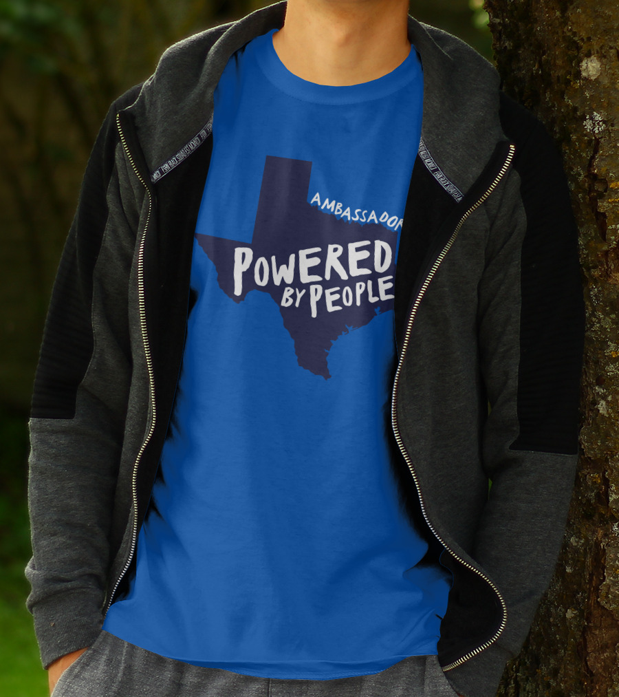 Ambassador Powered By People Texas Map T-Shirt