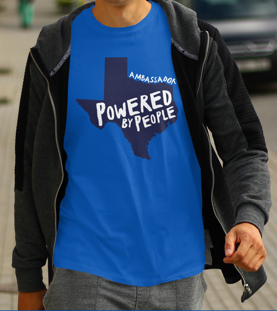 Ambassador Powered By People Texas Map T-Shirt