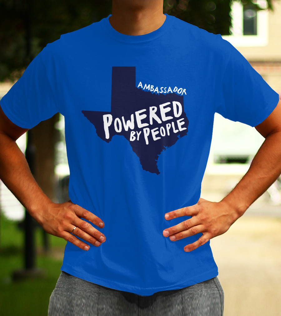 Ambassador Powered By People Texas Map T-Shirt
