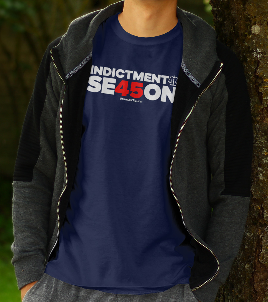 Indictment Season 45 MeidasTouch Justice Scales T-Shirt