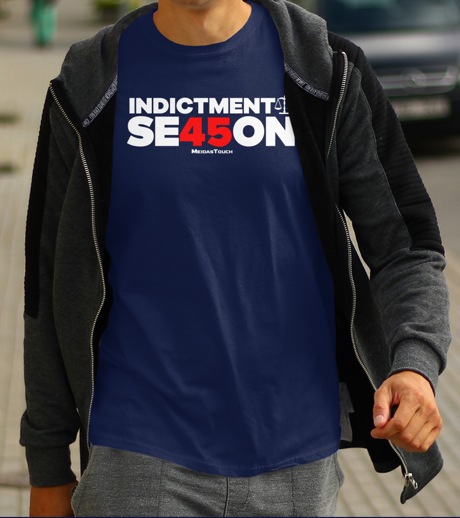 Indictment Season 45 MeidasTouch Justice Scales T-Shirt