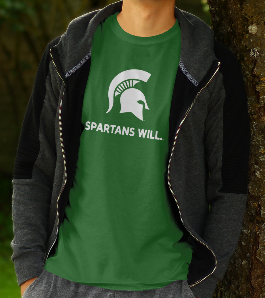 Spartans Will Michigan State Helmet T-Shirt