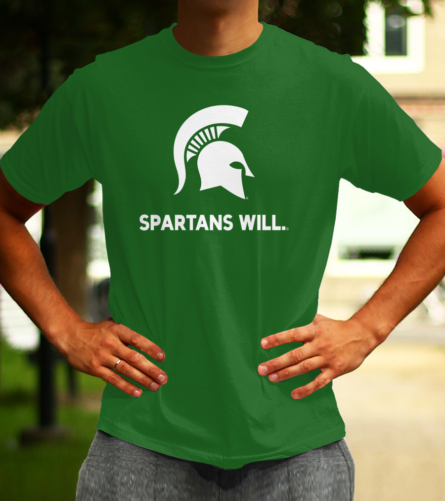 Spartans Will Michigan State Helmet T-Shirt