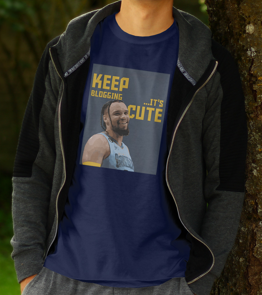 Keep Blogging It's Cute Basketball Player Smiling T-Shirt