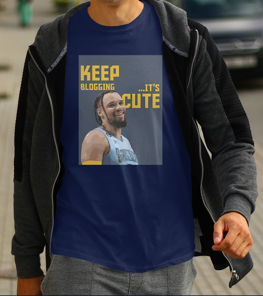 Keep Blogging It's Cute Basketball Player Smiling T-Shirt