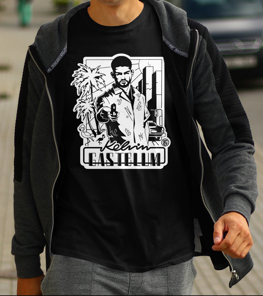 Kelvin Gastelum Palm Trees Cityscape T-Shirt