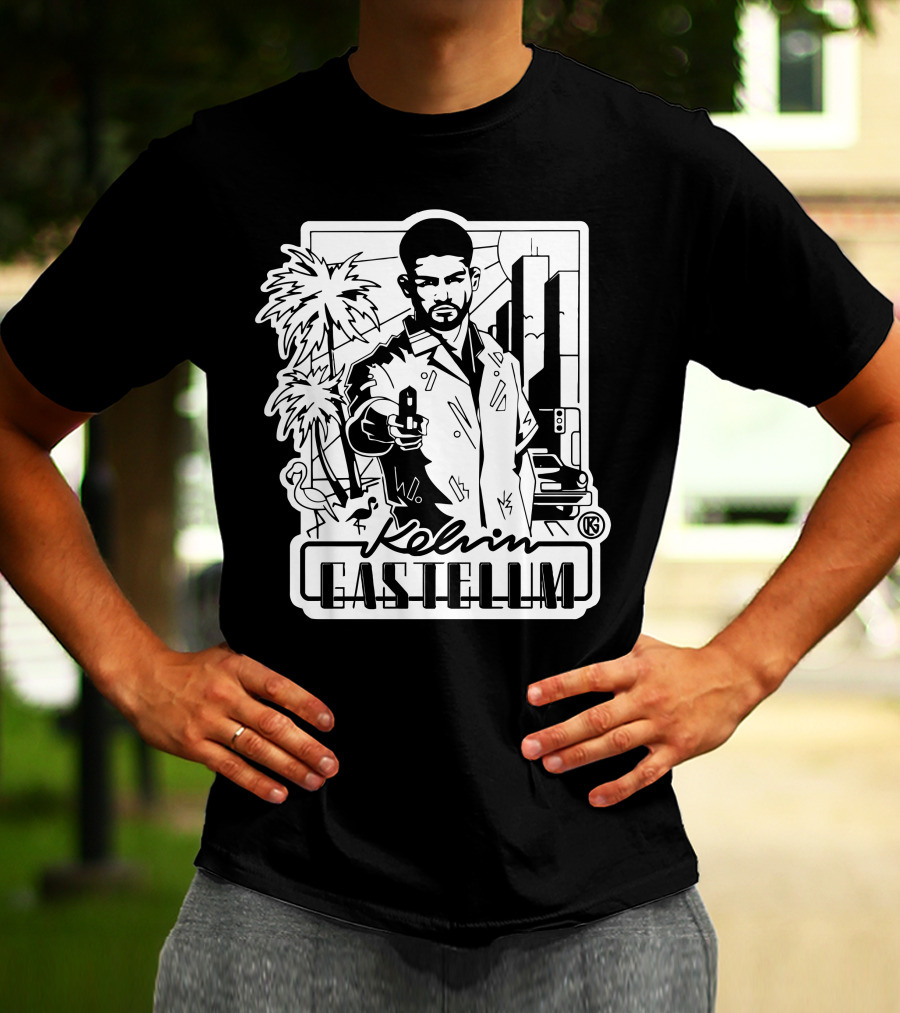 Kelvin Gastelum Palm Trees Cityscape T-Shirt