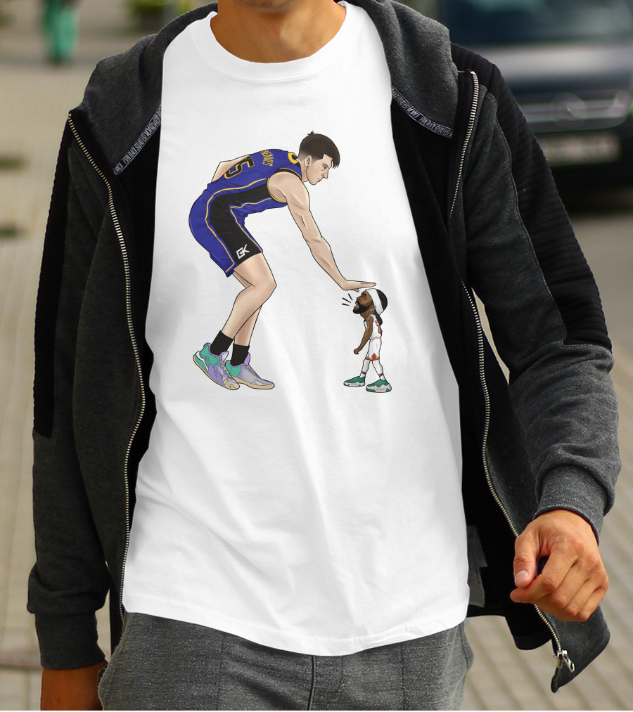 Basketball Giants And Tiny Challengers Showdown T-Shirt