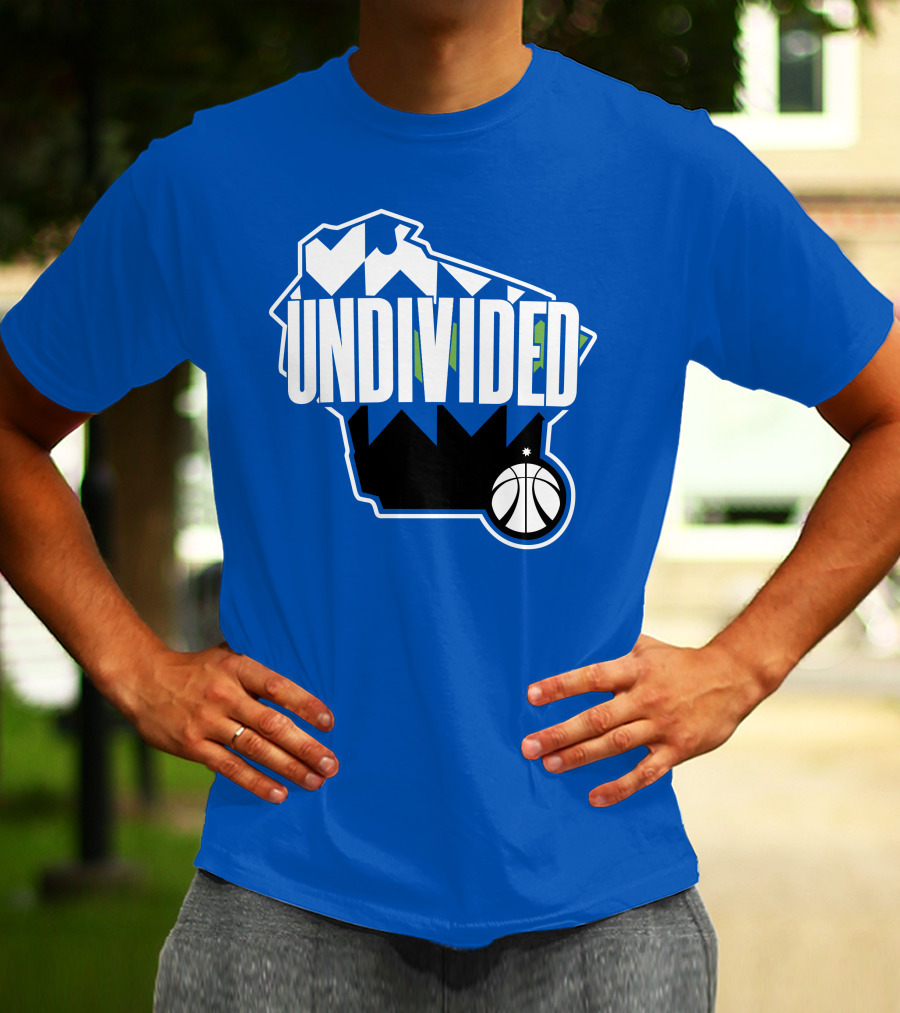 Pat Connaughton Undivided Milwaukee Basketball Map Blue T-Shirt
