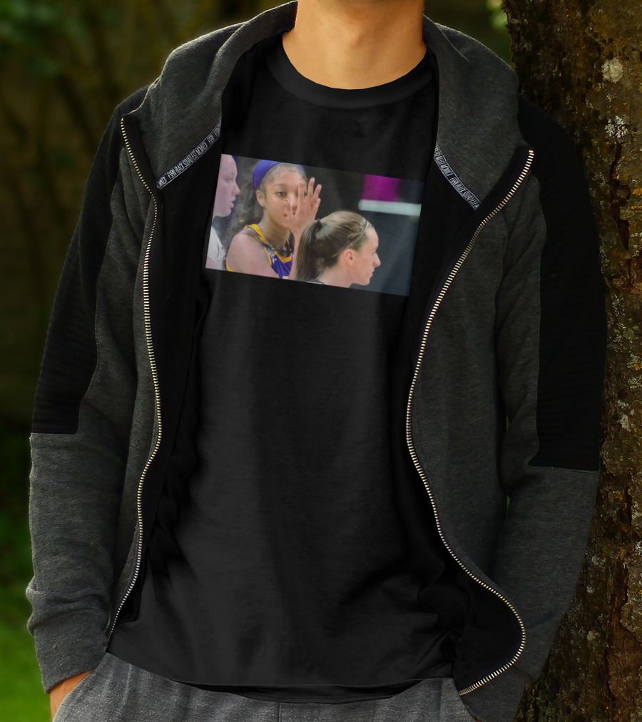 Lsu's Angel Reese Taunts Caitlin Clark Basketball Gesture T-Shirt