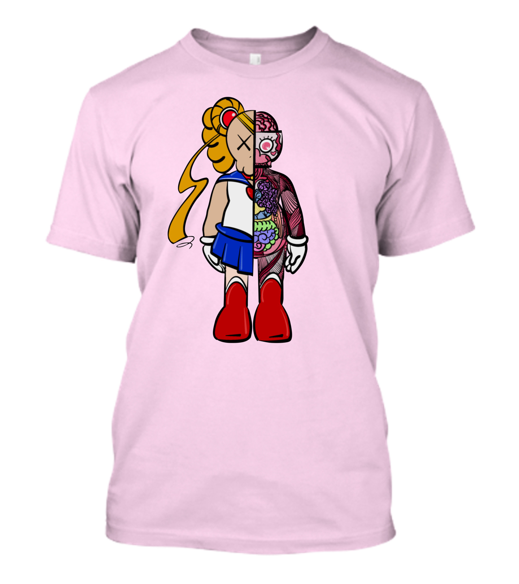 Sailor Kaws Moon Anatomical Hybrid T-Shirt