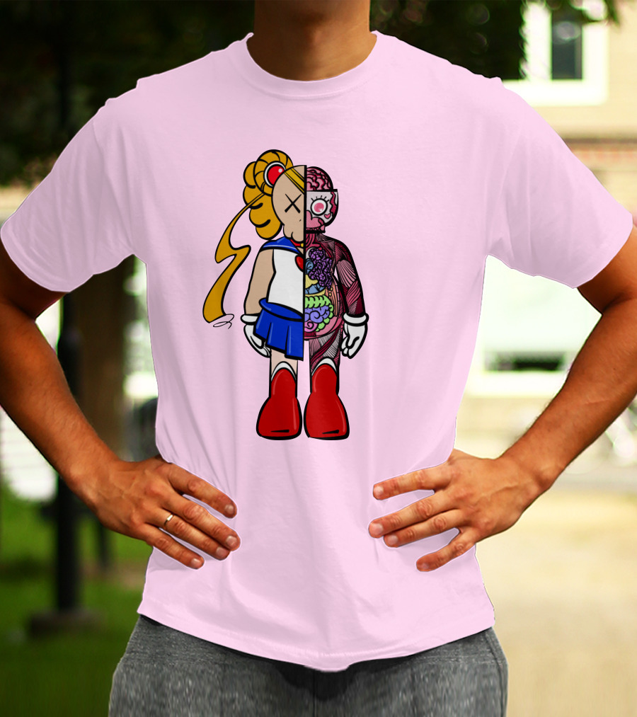 Sailor Kaws Moon Anatomical Hybrid T-Shirt