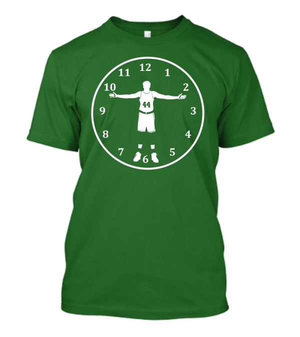 Basketball Time Lord Number 44 Clock T-Shirt
