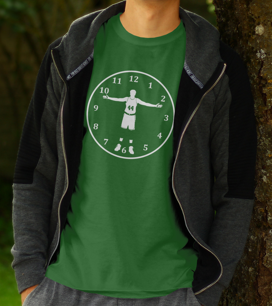 Basketball Time Lord Number 44 Clock T-Shirt