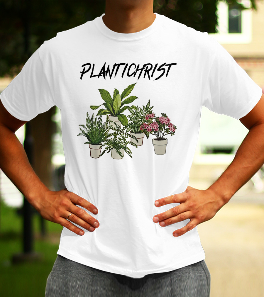 PLANTICHRIST Houseplants Collection With Text T-Shirt