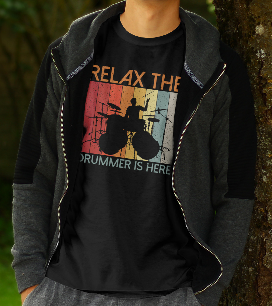 Relax The Drummer Is Here Vintage T-Shirt