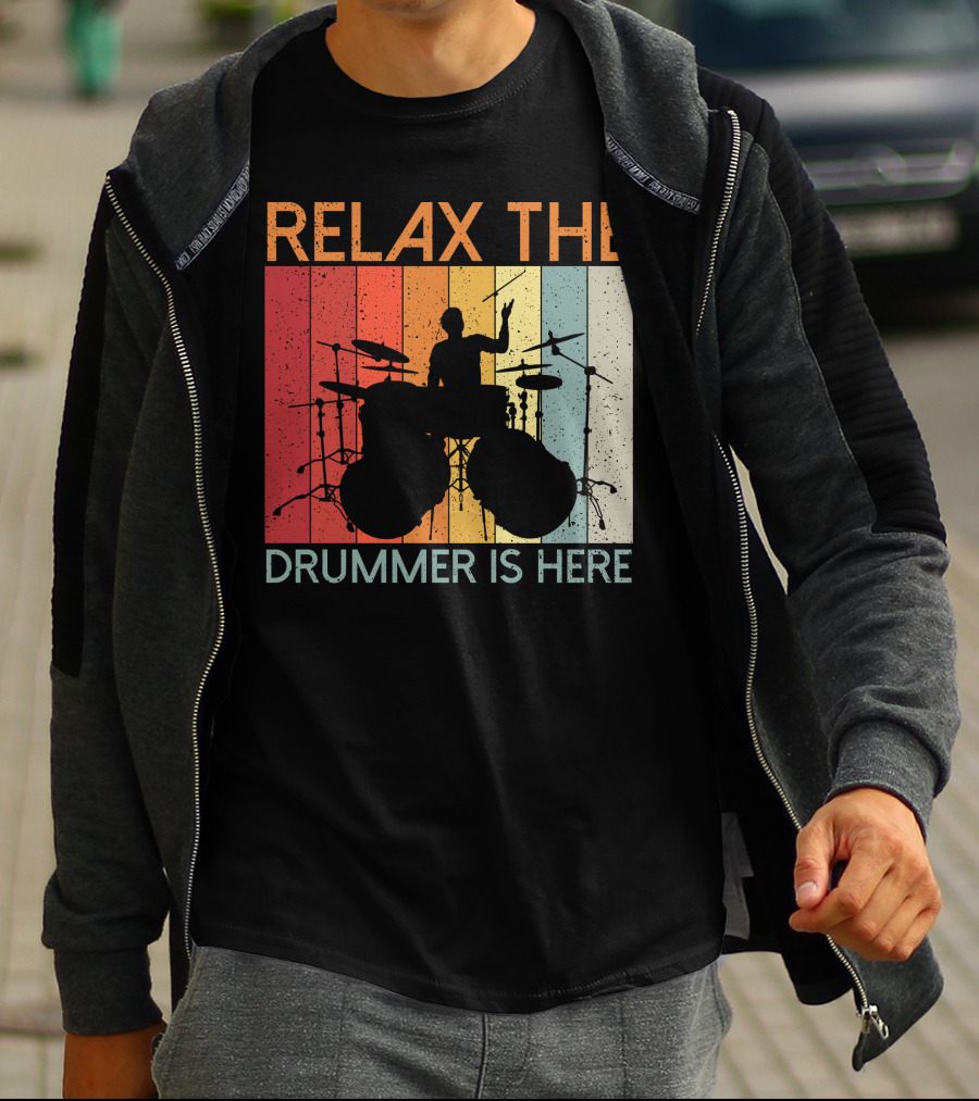 Relax The Drummer Is Here Vintage T-Shirt