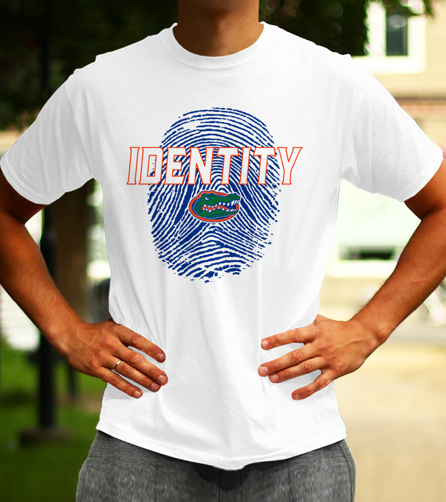 Identity Florida Gators Football Fingerprint Logo Jumpman T-Shirt