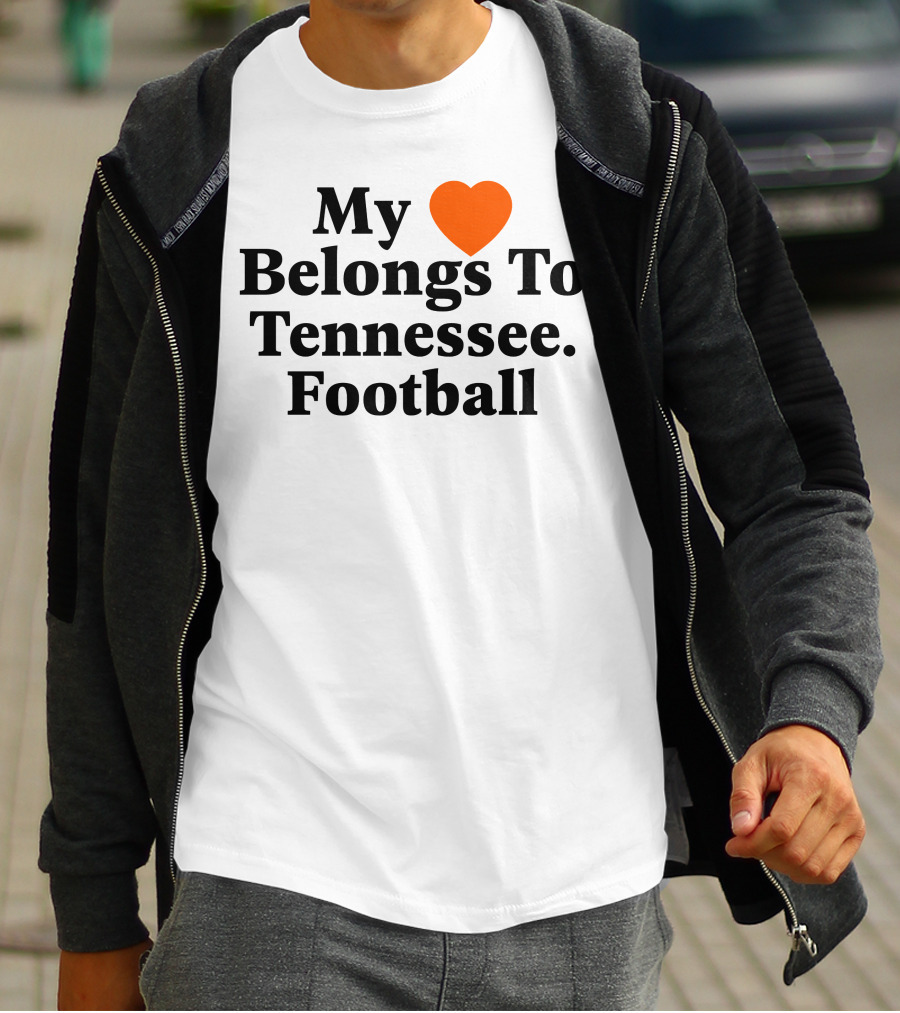My Heart Belongs To Tennessee Football Southern Made T-Shirt