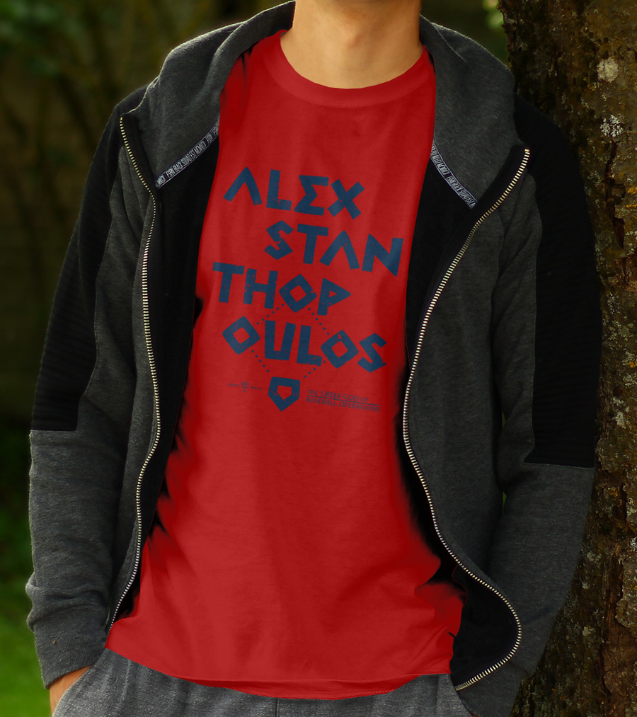 Alex Stanthopoulos The Greek God Of Baseball Operations Rotowear Merch T-Shirt