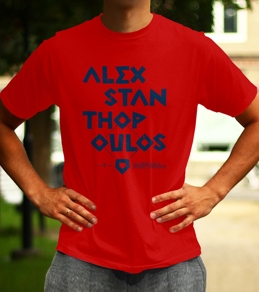 Alex Stanthopoulos The Greek God Of Baseball Operations Rotowear Merch T-Shirt
