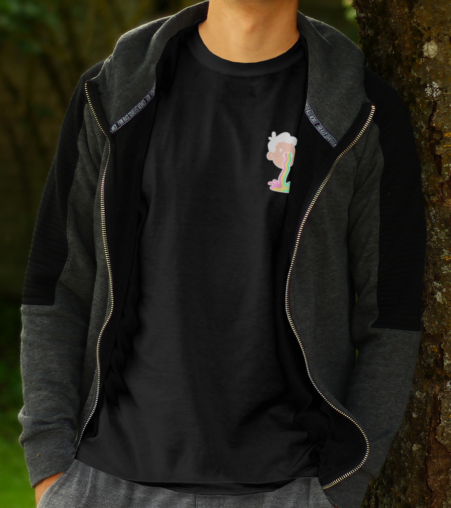 Doodles Merch Mascot Rainbow Vomit T-Shirt